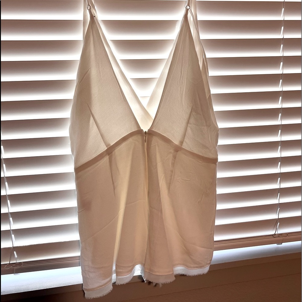 White short cami type romper